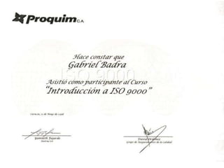 Gabriel Badra Courses