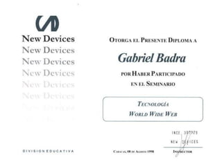 Gabriel Badra Courses