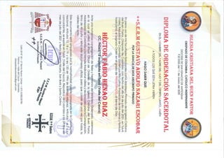 Certificados ordenacion sacerdotal