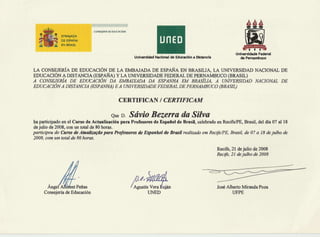 Certificados sávio
