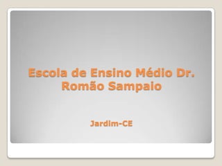 Promover oficinas para utilização dos equipamentos da rádio.Escola de Ensino Médio Dr. Romão SampaioJardim-CE