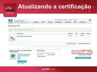 Atualizando a certificação 
 