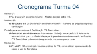 Módulos 01 e 02
Carga Horária destes
módulos: 20 Horas
 
