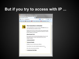 But if you try to access with IP ...
 