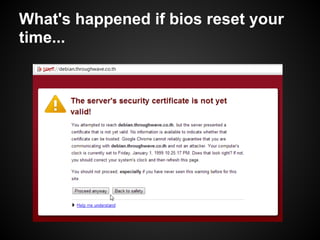 What's happened if bios reset your
time...
 