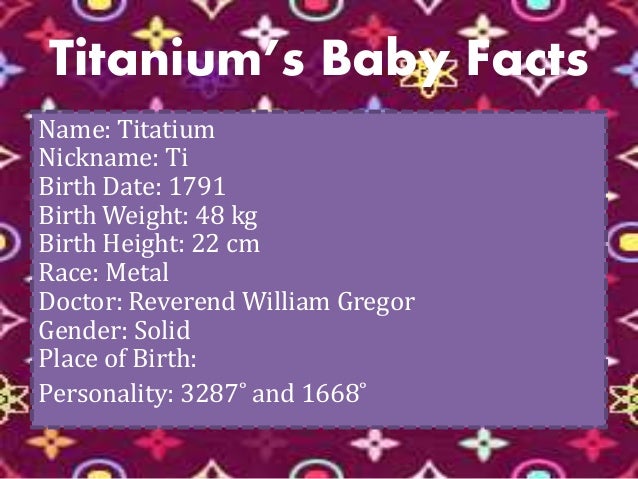 element birth certificate
