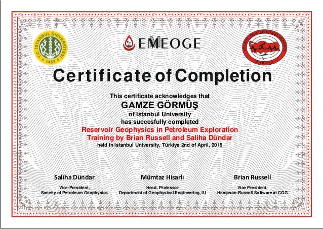 workshop certificate sample