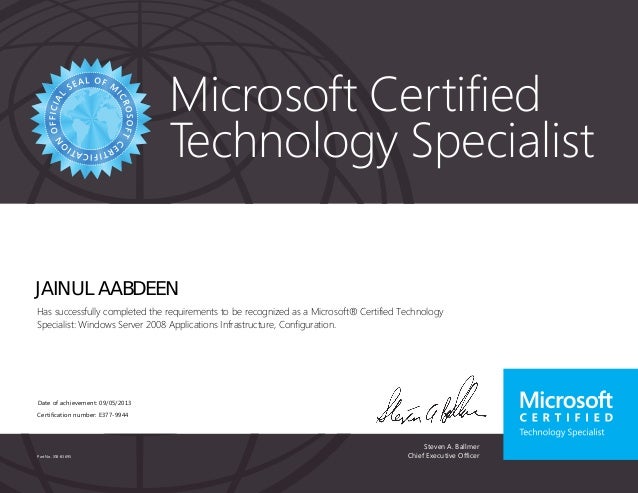 microsoft certificates
