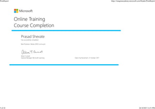 Microsoft Certificate | PDF