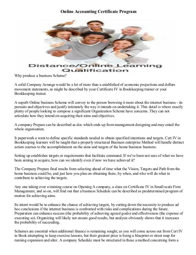 Certificate 4 in bookkeeping