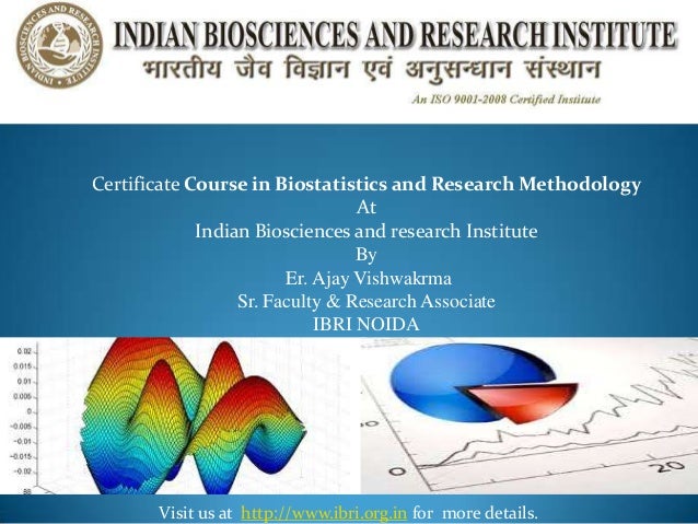 certificate course in biostatistics epidemiology and research methodology