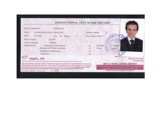 Certificate for Mohamed Abdelnaby