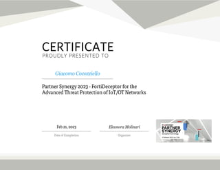 Certificate FortiDeceptor.pdf