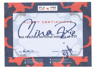 ifly Dubai Certificate 