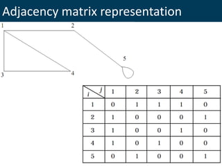 Adjacency matrix representation
 