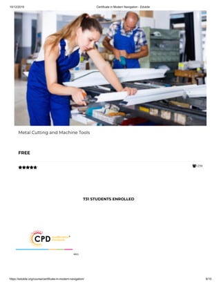 Certificate In Modern Navigation Edukite Pdf