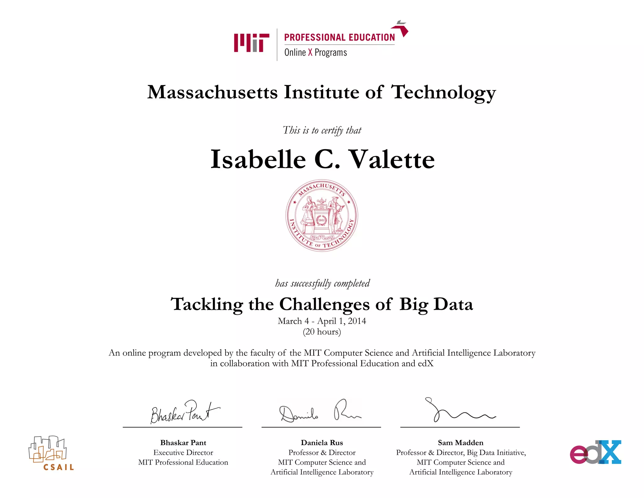 Certificate mit | PDF