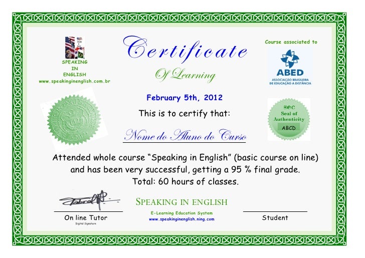 certificate new model with seal certificate model