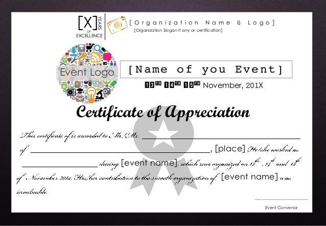 certificate of appreciation editable