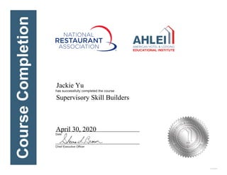 Supervisory Skill Builders
April 30, 2020
Jackie Yu
Powered by TCPDF (www.tcpdf.org)
 