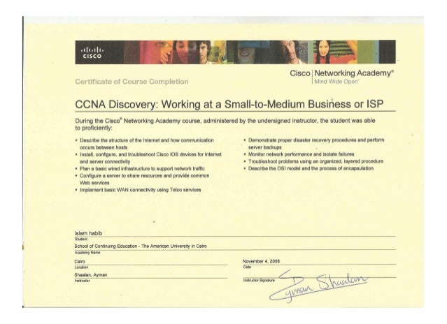 small certificate