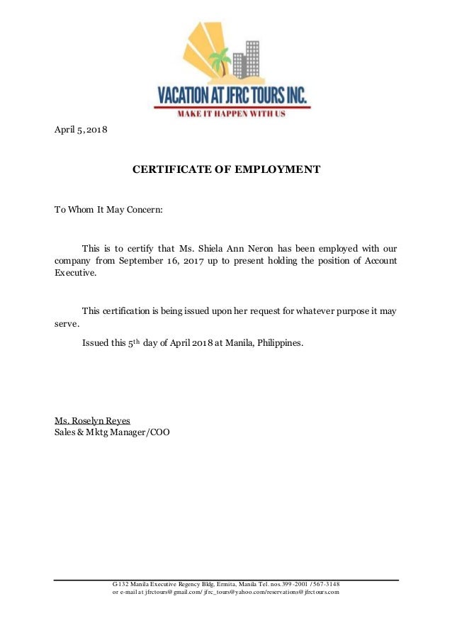 certificate-of-employment