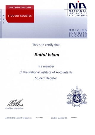 Certificate of national_institute_of_accountant