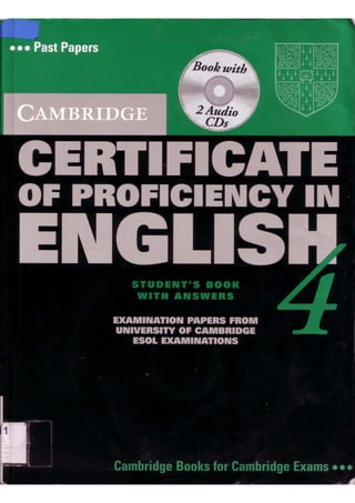 Certificate of Proficiency in English 4 with answers