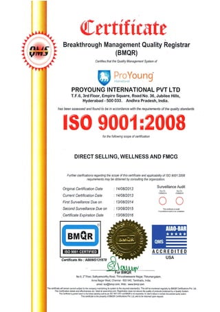 Certificates