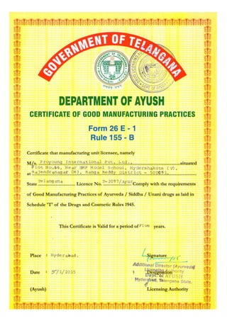 Certificates