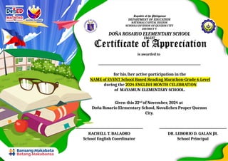 Certificates Pptx 1school Reading Program Pptx