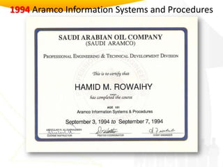 1994Aramco Information Systems and Procedures
