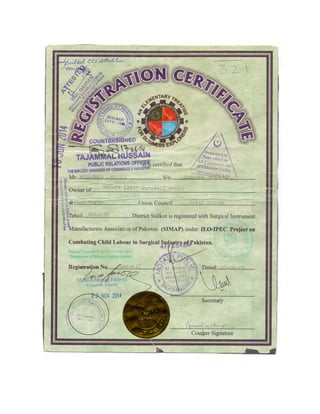 Certificate scan file
