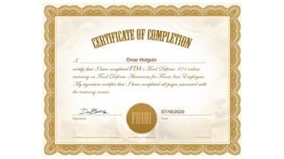 Certificates Omar Holguin
