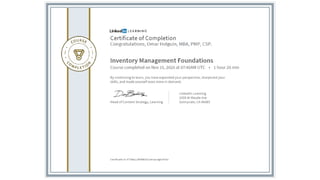 Certificates Omar Holguin