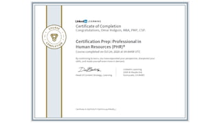 Certificates Omar Holguin