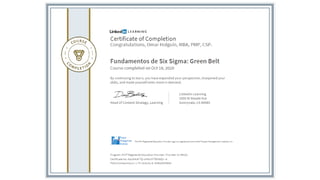 Certificates Omar Holguin