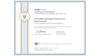 Certificates Omar Holguin