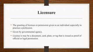 Certification accreditation and licensure (1)