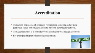 Certification accreditation and licensure (1)