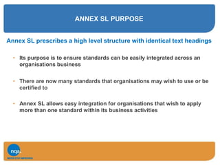 Certification Body Approach to ISO 9001:2015 by NQA | PPTX