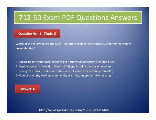 712-50 Examengine