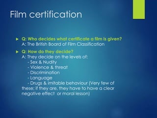 Certification of films | PPT