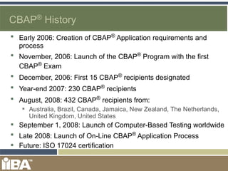 CBAP Presentation | PPT