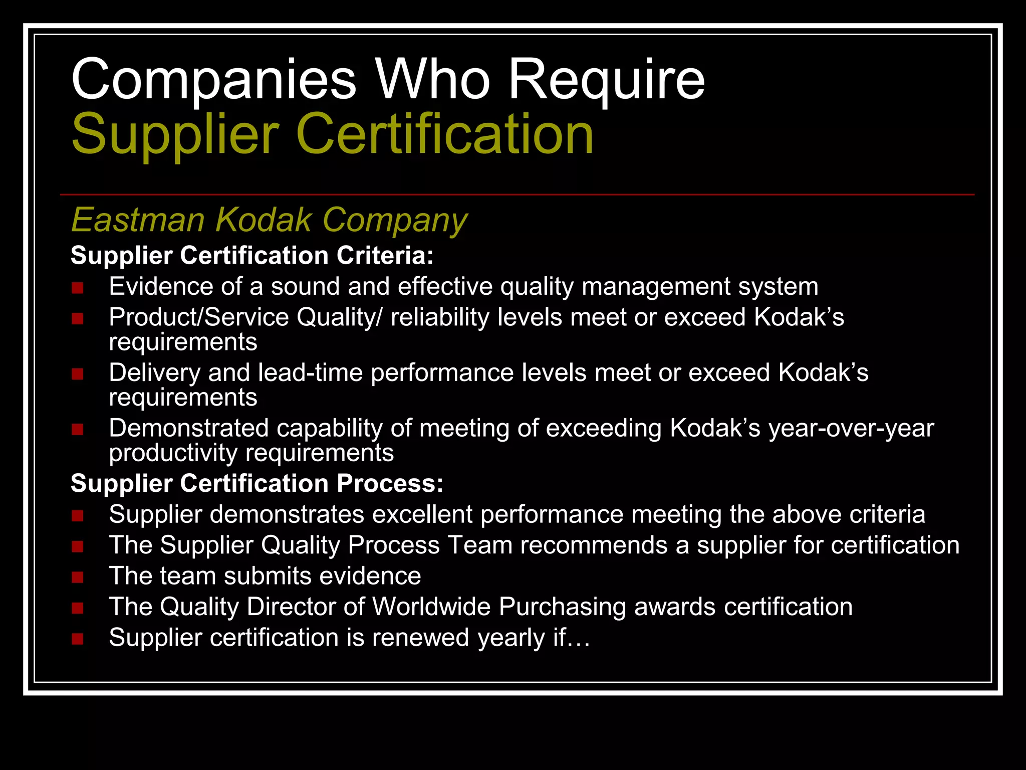 Certification project   iso