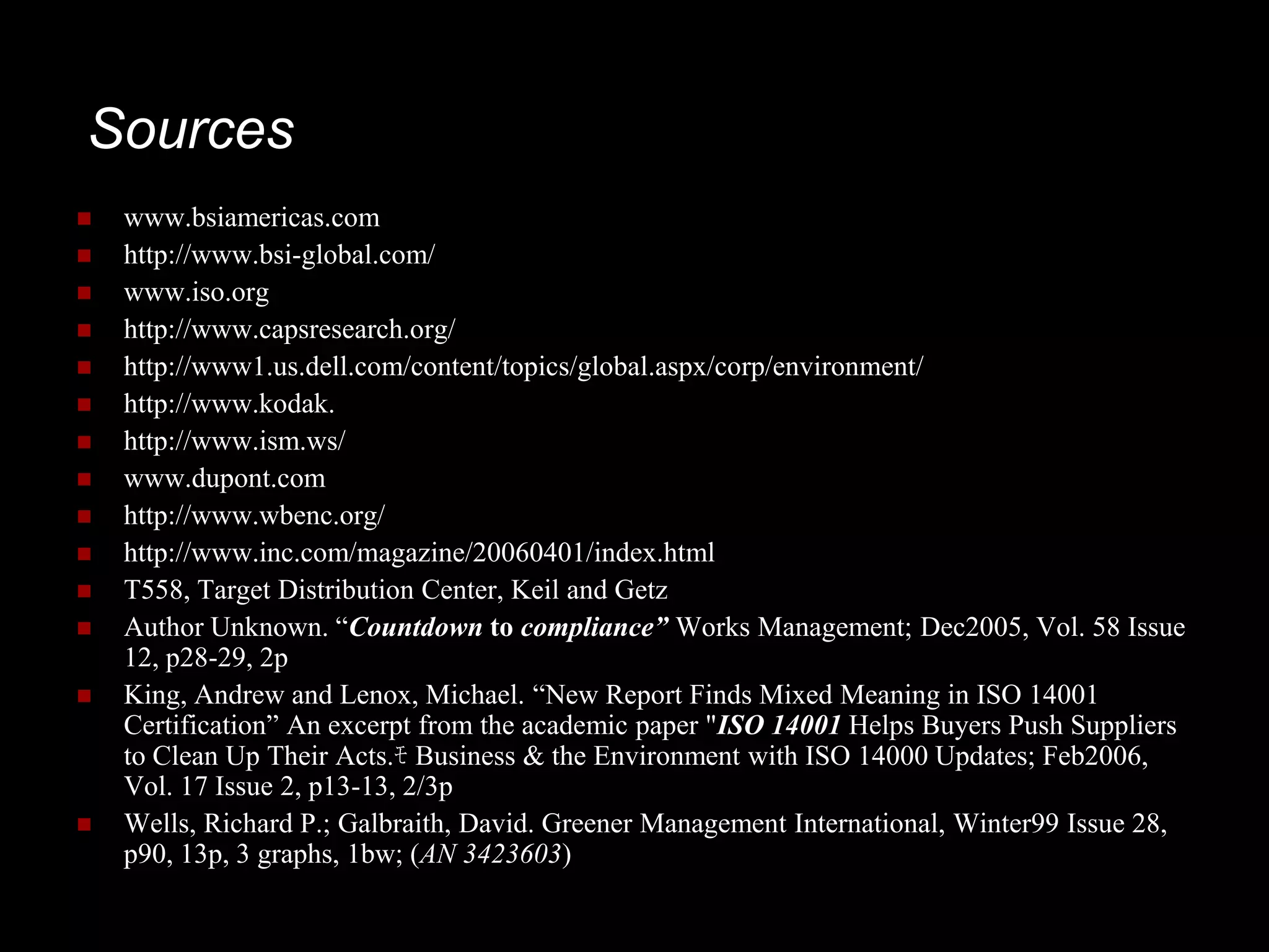 Certification project   iso