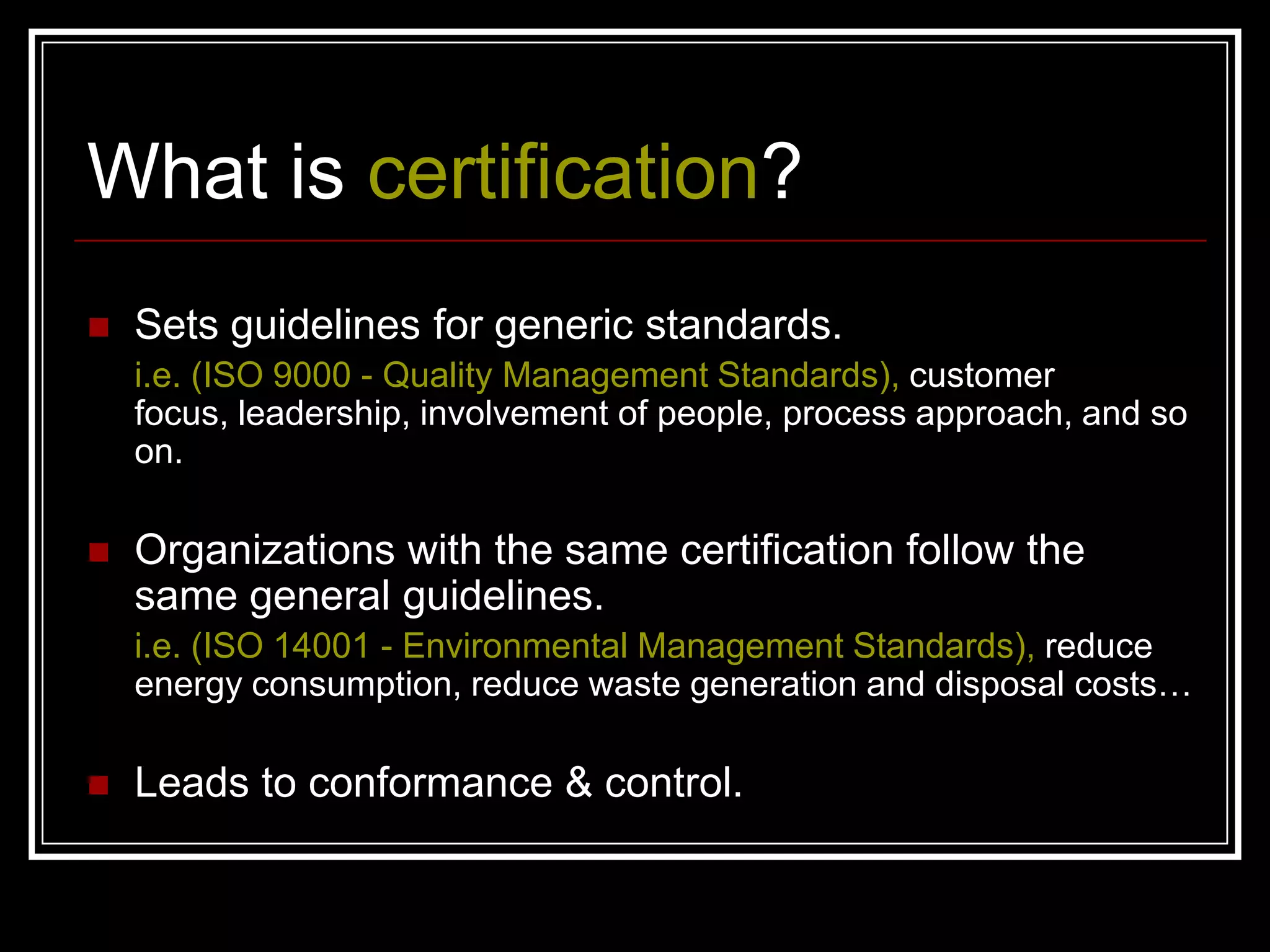Certification project   iso