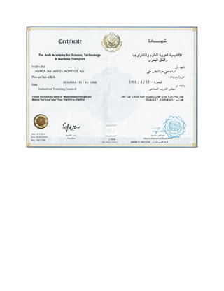 Certifications