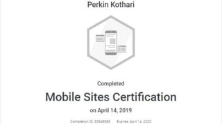 Google Certifications 