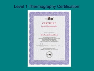 Level 1 Thermography Certification 